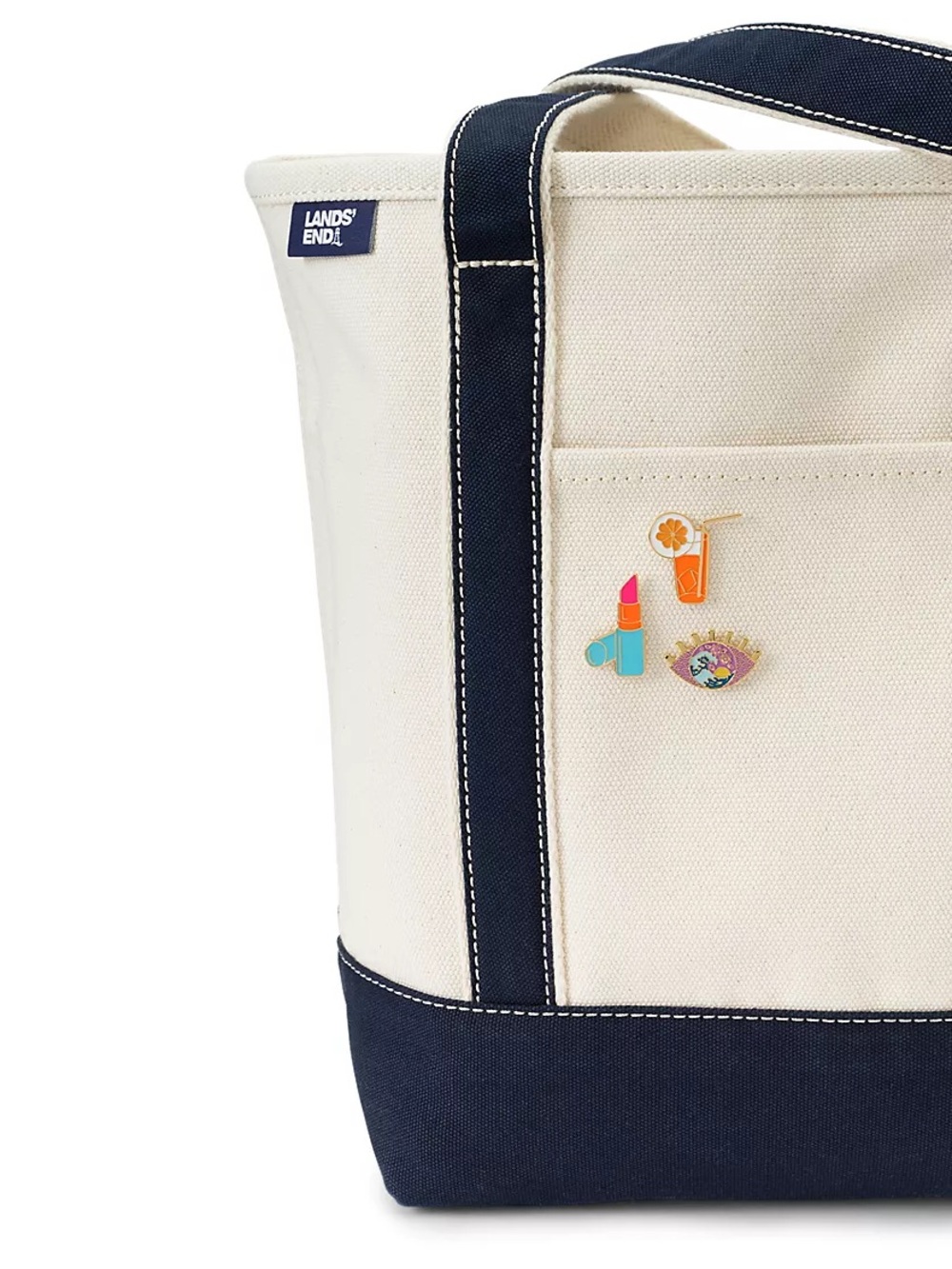 Lands’ End Enamel Bag Pins - Set of 4